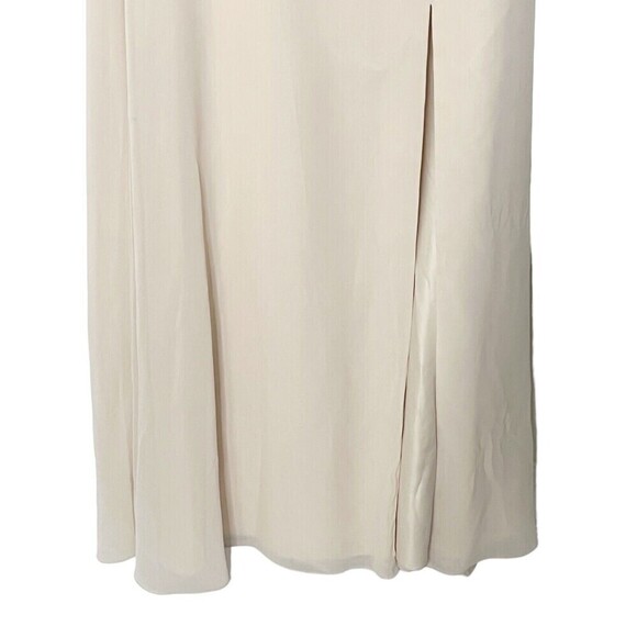 Marchesa Notte Cosenza One Shoulder Chiffon Gown Dress Women’s Size 10 Flawed - Picture 4 of 14